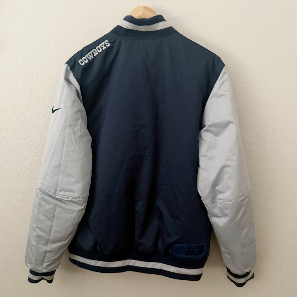 NIKE x NFL | Vintage Dallas Cowboys Reversible Jacket Blue Black Gray | Medium - Picture 10 of 13